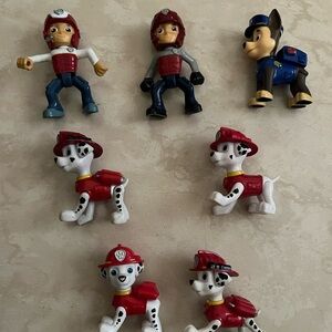 Paw Patrol Action Figures - Red, Blue, and White